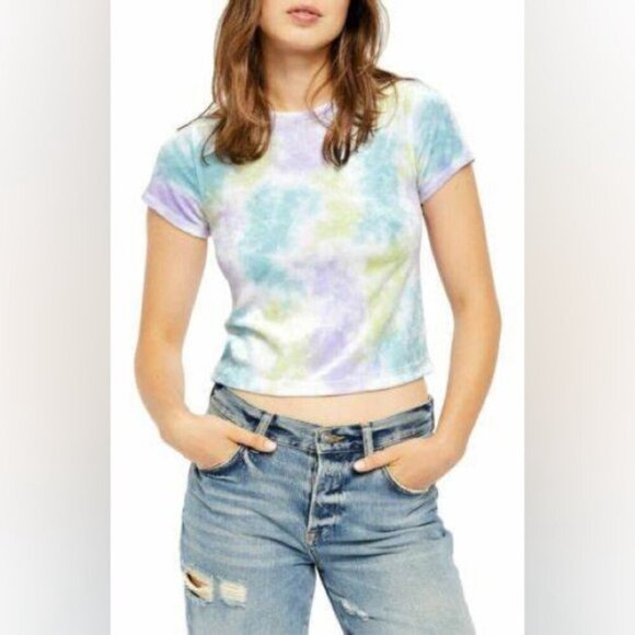 Free People Velvet Cloud Combo Top Size Large - Picture 1 of 5